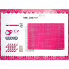 Texi Craft súprava na patchwork a šitie - ružová 60x45