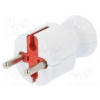 Konektor napájecí AC vidlice zástrčka 2P 250VAC 16A bilá