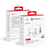 AppleMix FORCELL 15W nabíjačka 4v1 - USB-A / USB-C + powerbank 8000mAh + bezdrôtová nabíjačka Qi - biela