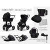 MOONRESEA + Maxi set - ONYX BLACK kombinovaný kočík