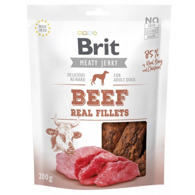 Brit Jerky Beef and Chicken Fillets 200g
