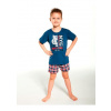 Chlapčenské pyžamo CORNETTE Young Boy 282/108 Tiger 134-164 - tmavo modrá 134-140