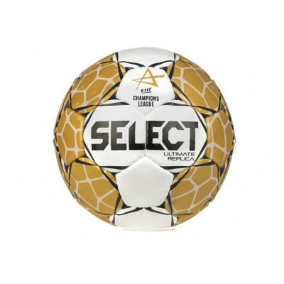 Míč házená SELECT HB Ultimate replica EHF Champions League - 3 (zlatá)