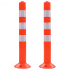 vidaXL Dopravné zahradzovacie stĺpiky, 2 ks plast 75 cm - 148581-97784