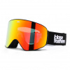 Unisex snowboardové okuliare Edmond black/mirror červená Horsefeathers