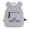 Childhome Detský batoh My First Bag Canvas Grey 24x8x20 sivá