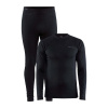 CRAFT CORE WARM BASELAYER / Funkčný hrejivý set, základná vrstva - čierna XL