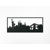 drevko Obraz New York Rozmer obrazu: 37 x 89 cm, Farba dekorácie: Sivá