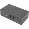 Digitus DS-12882 4 porty prepínač KVM DisplayPort klávesnica, USB 1920 x 1080 Pixel, 1920 x 1200 Pixel, 1920 x 1280 Pixel, 1920 x 1440 Pixel, 2560 x 1080; DS-12882