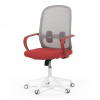Nábytek PEGAS s.r.o. Kancelářská židle, houpací mechanismus, červená látka, KA-S425 RED