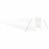 VidaXL Skleník s oceľovým rámom, biely, 72 m², 24x3x2 m