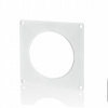 Nástenná príruba pre okrúhly kanál fi 125 mm biela PVC VENTS 114-5