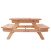 Bigjigs Toys Drevená pikniková lavička pre bábiky