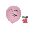 Wiky Balónik nafukovací 30 cm - sada 5 ks, Holka