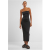 Ladies Bandeau Midi Dress - black M