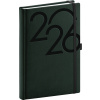 NOTIQUE Denní diář Ajax 2026, zelený, 15 x 21 cm