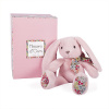 Doudou Histoire d´Ours Plyšový kamarát ružový zajačik 25 cm Doudou Histoire d´Ours
