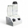 ODKAPÁVAČ KOVOVÝ STOJAN BIELY NA 2 FĽAŠE DO SATURÁTORA SODASTREAM BRITA