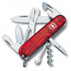nôž VICTORINOX CLIMBER Red Transparent