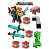 Wydruk na tort masa cukrowa MINECRAFT CREEPER TNT meno vek