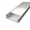 Hliníkový profil pre LED pásy XXL, 32x11mm - Biela Typ krytky: Mliečna krytka zasúvacia