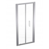 Geberit GEO Sprchové dvere 80x190 cm, strieborná/číre sklo 560.116.00.2