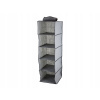 Verk 01327 Závesný organizér s 5 priehradkami 30x30x100cm šedá