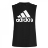 adidas Essentials Big Logo Tank Top Womens Black/White S (8-10)