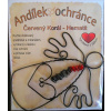Drôtovanie anjel ochranca s kameňom červený koral - HEMATIT