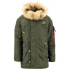 ALPHA INDUSTRIES Bunda N3B Airborne - tmavo zelená (188141/257) Veľkosť: M/Regular
