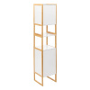 5five Simply Smart Polička do kúpeľne Natureo White, white/s drevenými prvkami, H