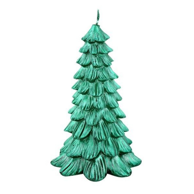 Provence Sviečka vianočná stromček, zelená 8,5 x 13 cm 560192/GRN