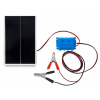 SOLÁRNA BATÉRIA, SOLÁRNY PANEL 20W 12V, REGULÁTOR