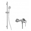 kielle Oudee - Sprchový set s batériou, tyčou, hadicou a sprchovou hlavicou EcoSpare, chróm 20602SN40