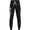 Detské športové tepláky Under Armour RIVAL FLC ANAML JOGGER K čierne 1370204-001 - YL