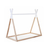 Childhome Posteľ Tipi stan konštrukciaNatural White 70x140cm