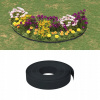 Záhradný obrubník, čierny, 10 m, 10 cm, polyetylén
