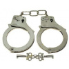 Kovové putá policajta uzamykateľné na kľúč