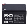 MHPower battery MHPower MS14-12 olověný akumulátor AGM 12V/14Ah, Faston F2 - 6,3mm