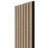 WALL CONCEPT akustický panel Dub Butterscotch, čierny filc + MDF, 2750x285x21 mm, 0,78 m2