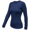 Sensor Merino Active dámske tričko s dlhým rukávom, tmavomodré, XL