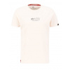 Alpha Industries Alpha Wording T tričko pánske jet stream white Veľkosť: M, Farba: béžová