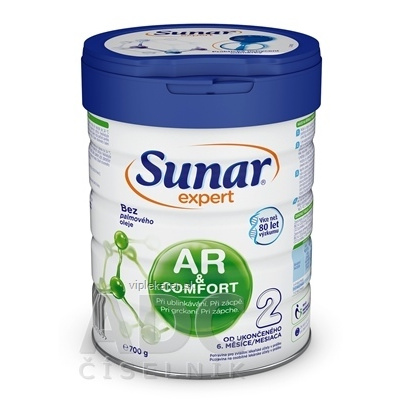 Sunar Expert AR & COMFORT 2 dojčenská výživa (od ukonč. 6. mesiaca) (inov. 2021) 1x700 g