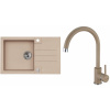 Set Alveus (dřez Rock 130 Beige 55 + baterie Roxa Beige 55) SETA22218