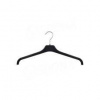 Konfekčné plastové vešiaky/plastové ramienka na šaty, typ UA43, šírka 43 cm, čierne, 1 ks