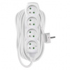 EMOS P0410 Prodlužovací kabel 10 m / 4 zásuvky / bílý / PVC / 1 mm2