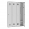 Štvordverový školský šatník Sms 340 color_body: RAL 7035, svetlošedá, color_door: RAL 7035, svetlošedá