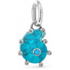 PANDORA 793900C01 Visiaci Morský slimák z modrého skla Murano (Ag 925/1000, 1,3 g)
