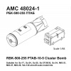 RBK-500 PTAB-10-5 500 kg Cluster Bomb loaded with HEAT Submunitions