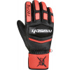 Detské lyžiarske rukavice Reusch Worldcup Warrior GS Junior - black / fluo red 6